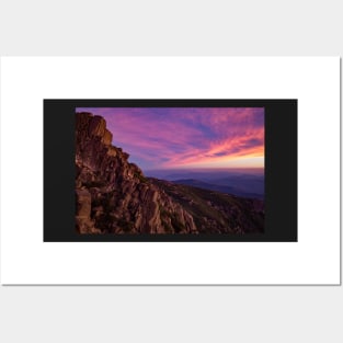 Purple Sunsets At Mount Buffalo Posters and Art